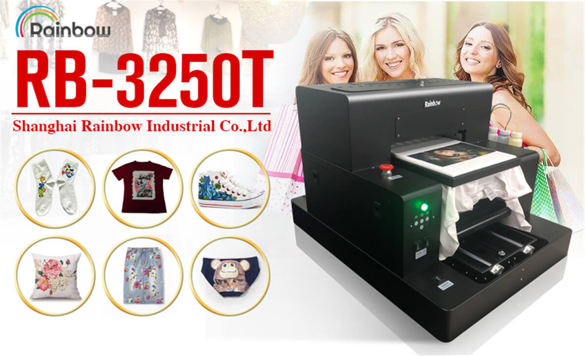 Flatbed Printer A3 Size DTG Printer for T-Shirt 3D T-Shirt