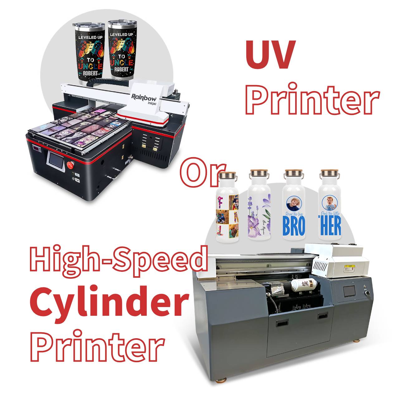 Which is Better? High-Speed Cylinder Printer or UV Printer?