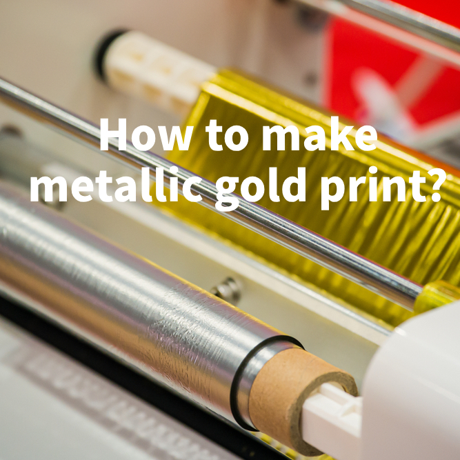 ¿Cómo hacer una impresión de oro metálico sobre vidrio? (o casi cualquier producto)